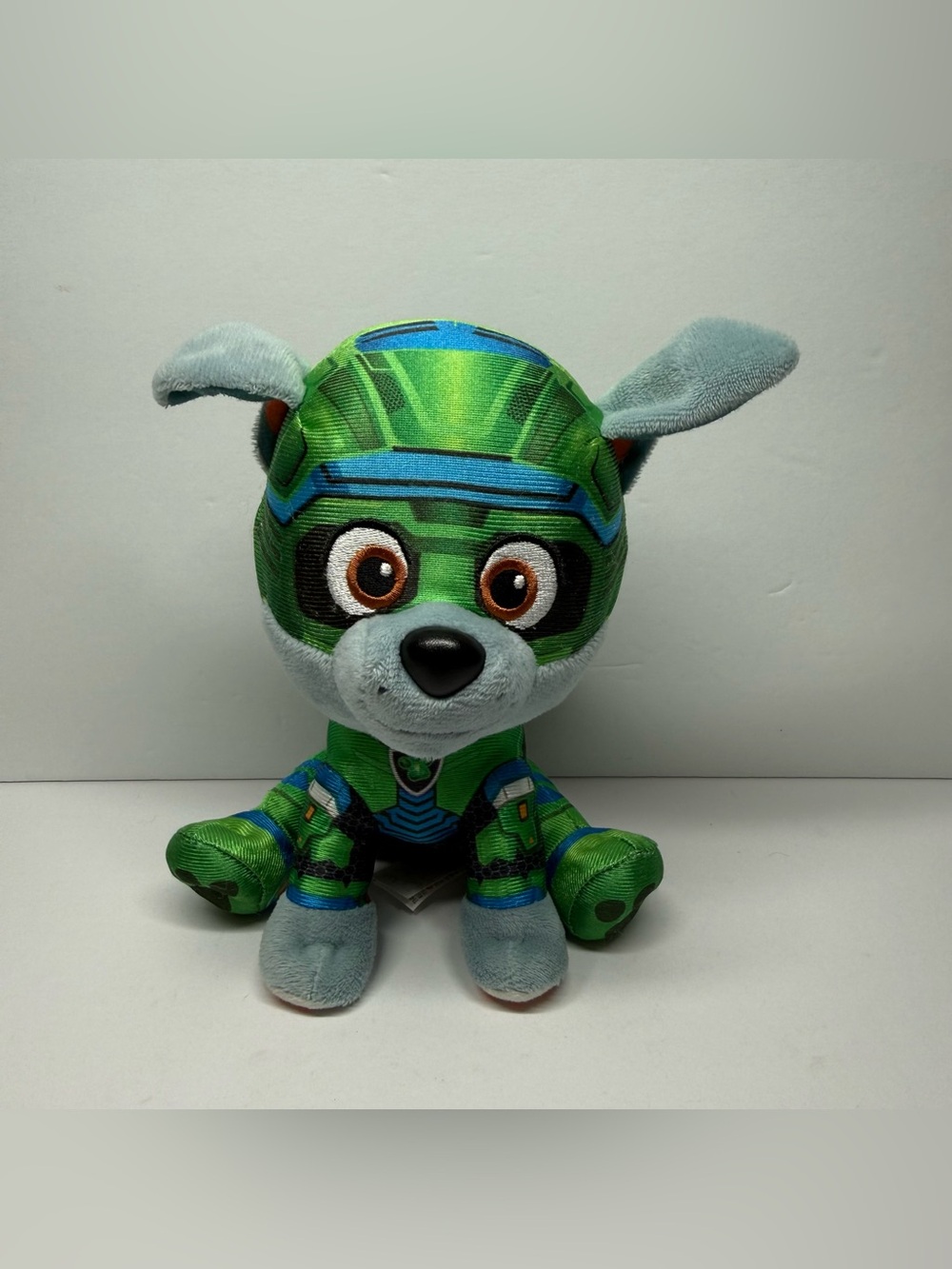 Gund Paw Patrol The Mighty Movie 7” Green Rocky Stuffed Plush Toy Spin Master